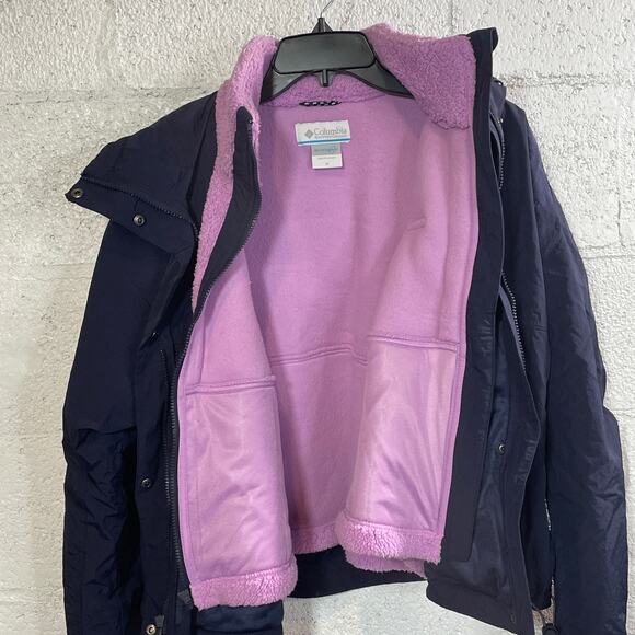 Columbia Women's Laurelwoods II Interchange Hooded Jacket navy/purple Medium - Picture 10 of 12